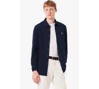 LACOSTE Hemd Herren Slim Fit Langarm Baumwoll-Piqué blau, 43