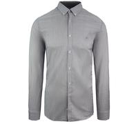 Lacoste Slim Fit Oxford Mens Grey gewebte Hemd L