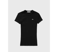 Lacoste SLIM FIT RIBBED COTTON T-SHIRT women Shortsleeves black in Größe:XS