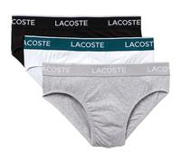 Lacoste für Herren. 8H3472_NUA 3er-Pack 8H3472 schwarze, graue, weiße Belege (M), Lässig, Baumwolle