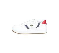 Lacoste T-Clip Set Leder Sneaker weiß marineblau rot - 40.5
