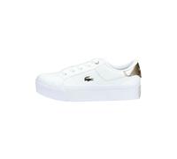 Lacoste Ziane Platform Damen Schuhe reinweiß goldfarben - 40