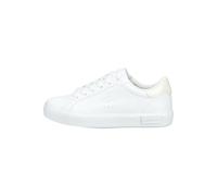 Lacoste Sneaker Lederimitat Weiß/Beige - 36