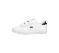 Lacoste Sneaker Lederimitat Weiß/Schwarz - 32