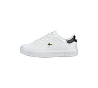Lacoste Sneaker Lederimitat Weiß/Schwarz - 35