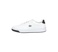 Lacoste Sneaker Lederimitat Weiß/Schwarz - 42