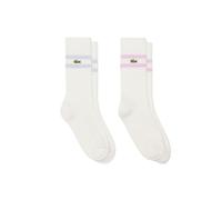 Lacoste - Socken aus gerippter Baumwolle (2 Paar) - Socken weiss