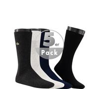 Lacoste Unisex Bio-Baumwoll-Socken im 5-er Pack - Navy Blau / Heidekraut Grau / Grau / Schwarz Size 39/42 Blau