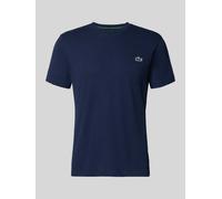 Lacoste Sport Regular Fit T-Shirt aus Baumwoll-Mix in Dunkelblau, Größe XL