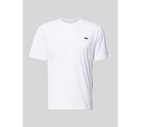 Lacoste Sport Regular Fit T-Shirt aus Baumwoll-Mix in Weiss, Größe S
