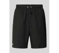 Lacoste Sport Relaxed Fit Sport-Shorts mit Logo-Stitching in Black, Größe XL