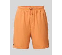Lacoste Sport Relaxed Fit Sport-Shorts mit Logo-Stitching in Orange, Größe M