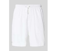 Lacoste Sport Relaxed Fit Sport-Shorts mit Logo-Stitching in Weiss, Größe M