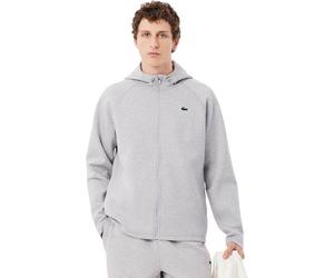 Lacoste Sport Stretch Full Zip Hoodie Herren L Grau