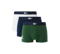 Lacoste Stretch Cotton Logo Boxershorts grün/weiß/marineblau (3er-Pack) - S