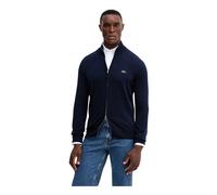 Lacoste - Strickjacke mit hohem Kragen und Reißverschluss - - Knitwear - Herren - Blau - 3XL