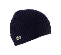 Lacoste Strickmütze aus Wolle BEANIE, marine, Einheitsgröße