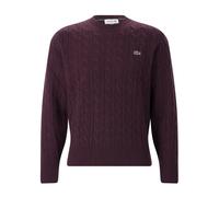 Lacoste - Strickpullover mit Rundhalsausschnitt - - Knitwear - Herren - Rot - XL