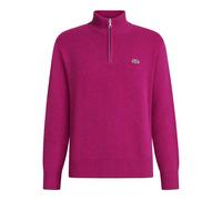 Lacoste - Strickpullover mit Stehkragen und Reißverschluss - - Knitwear - Herren - Rosa - 3XL