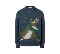 Lacoste Regular Fit Strickpullover aus Woll-Mix in Blau, Größe S