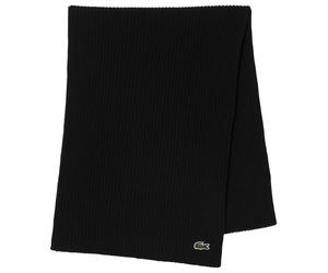 Lacoste Strickschal aus Wolle, schwarz, Einheitsgröße