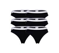 Lacoste String 6er Pack Damen Baumwolle schwarz, M