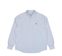 Lacoste Striped Oxford Shirt Blau in Größe 43