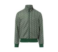 Lacoste Paris Monogram Full Zip Sweatshirt grün weiß - S
