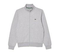 Lacoste Herren Sweatjacke SH9622 mit Stehkragen, Zipper, Baumwoll-Mix Grau 3XL