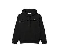 Lacoste Classic Fit Logo Stripe Hoodie pechschwarz - S