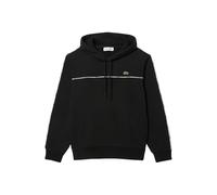 Lacoste Classic Fit Logo Stripe Hoodie pechschwarz - XXL