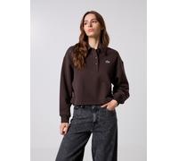 Lacoste Oversized Fleece Polo Damen Sweatshirt braun - 42