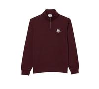 Lacoste - Sweatshirt für Herren/Damen Unisex, Hoch geschnitten (Bordeauxrot) XS