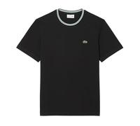 Lacoste Regular Fit Ribbed Collar T-Shirt pechschwarz - M
