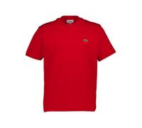 LACOSTE T-Shirt Herren Regular Fit Kurzarm Rundhals Baumwolle rot, M