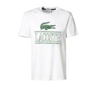 LACOSTE T-Shirt Herren Regular Fit Kurzarm Rundhals Baumwolle weiß, XXL