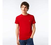 Lacoste - T-Shirt mit Rundhalsausschnitt aus Pima-Baumwolle in Rot Mann III / S III / S