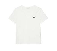 Lacoste - T-Shirt V-Ausschnitt für Damen (Weiß) EU 34 / UK 6