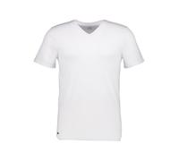 LACOSTE T-Shirts Herren V-Ausschnitt Baumwolle weiß, L