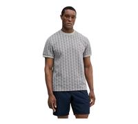 Lacoste Monogram Jacquard T-Shirt grau schwarz - L