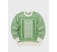 Lacoste Tennis Court Graphic Jacquard Sweater men Pullovers green in Größe:XXL
