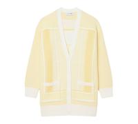 Lacoste Tennis Court Jacquard Long - white/yellow (XS)