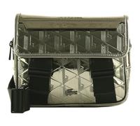 LACOSTE The Blend Messenger Bag Silver Black
