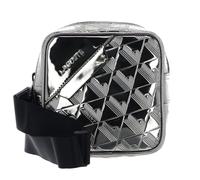 LACOSTE The Blend Square Crossover Bag Silver Black