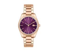 Lacoste Uhr mit DREI-Zeiger-Quarzwerk für Damen Kollektion Capucine mit Rotgoldfarbenes Edelstahlarmband - 2001402