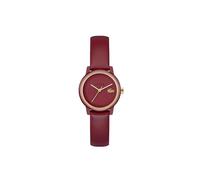 Lacoste Uhr mit DREI-Zeiger-Quarzwerk für Damen Kollektion Lacoste.12.12 Swift mit Lederarmband - Erhältlich in Denimblau, Schwarz, Weiß, Taupe oder Bordeaux