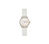 Lacoste Uhr mit DREI-Zeiger-Quarzwerk für Damen Kollektion Lacoste.12.12 Swift mit Lederarmband - Erhältlich in Denimblau, Schwarz, Weiß, Taupe oder Bordeaux