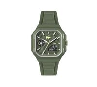 Digitaluhr LACOSTE "LC33 SQUARE", olivgrün, Armbanduhren, Herren, Digitaluhr, Quarzuhr, Armbanduhr, Herrenuhr, Silikonarmband, digital, analog (45253034-0) olivgrün