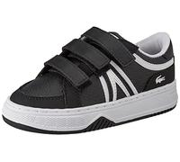 Lacoste Unisex - Baby Low-Top Sneaker L001 222 1 Sui, Kleinkinder Halbschuhe,Klettverschluss,Babies,Kinderschuhe,SCHWARZ/Weiss (312),20 EU / 4 UK
