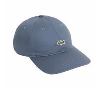 LACOSTE Unisex Cap - Baseball Cap, Baumwolle, Croco Logo, One Size, einfarbig One size Grau